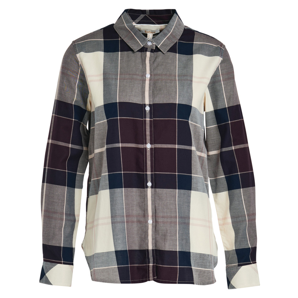 Damesblouse Moorland Cloud Black Cherry | Barbour