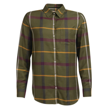 Damesblouse Oxer Check olive | Barbour