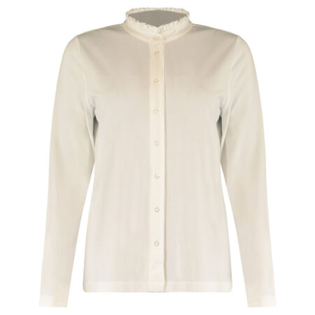 Damesblouse Ruffle Jersey Moon | Bloomings
