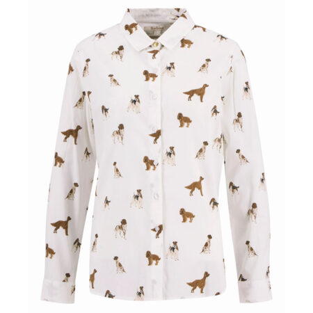 Damesblouse Safari Dog Print -2 | Barbour