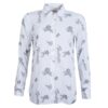 Damesblouse Safari white blaadjes | Barbour