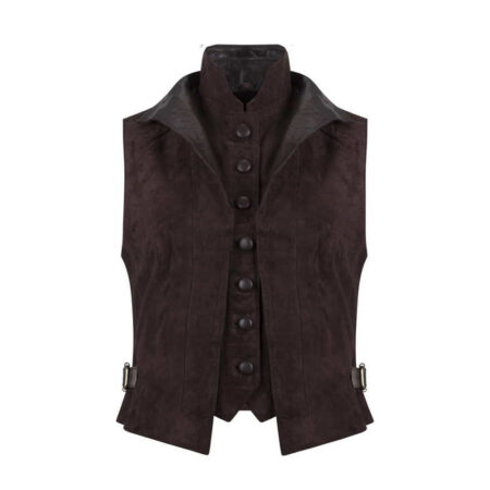 Damesgilet Double Waistcoat brown | Anna Lascata