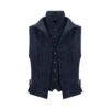 Damesgilet double waistcoat navy | Anna Lascata