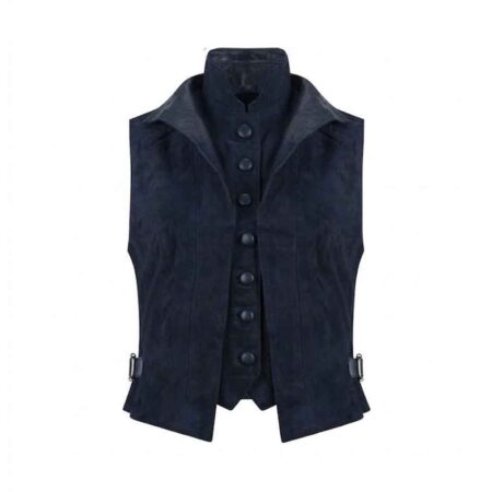Damesgilet double waistcoat navy | Anna Lascata