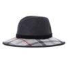Dameshoed Thornhill Fedora Charcoal | Barbour