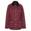Damesjas Beadnell Polarquilt Cabernet/Brown | Barbour