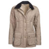 Damesjas Beadnell Polarquilt Taupe/pearl | Barbour