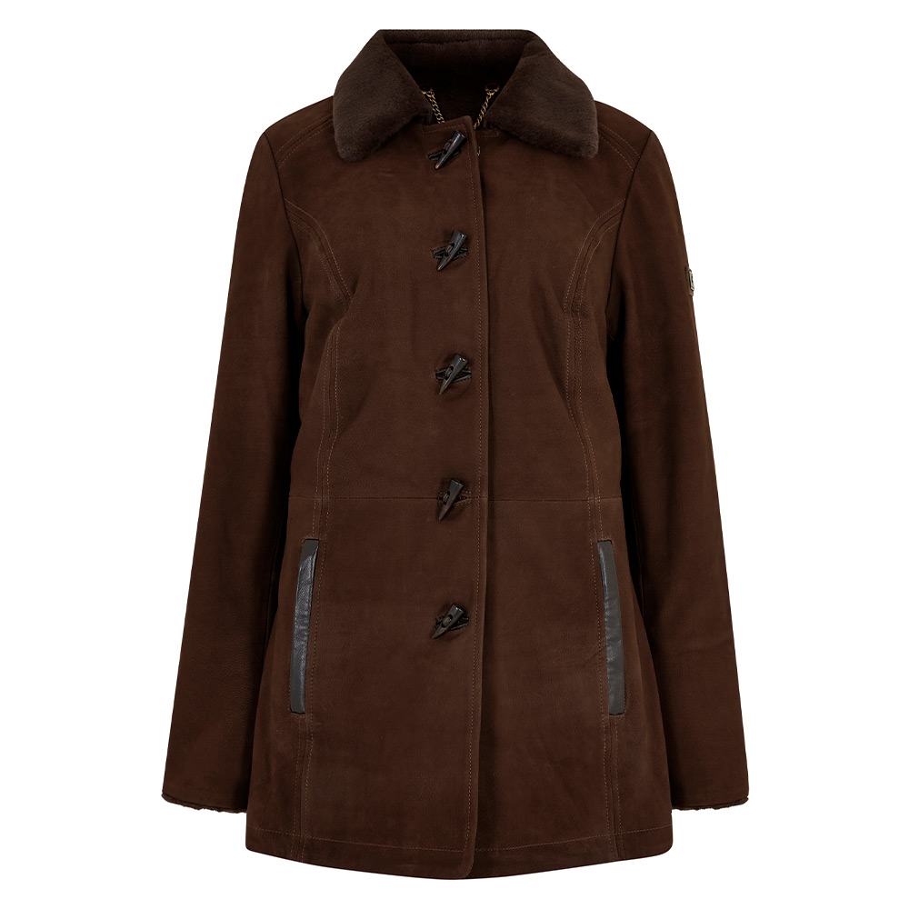 Damesjas Clarke Leather walnut | Dubarry