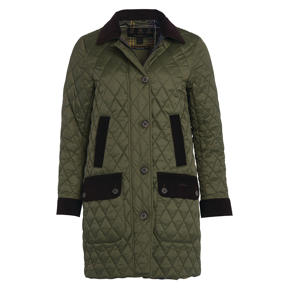 Damesjas Constable Quilt Olive | Barbour
