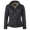 Damesjas Flyweight Cavalry Quilt Black | Barbour