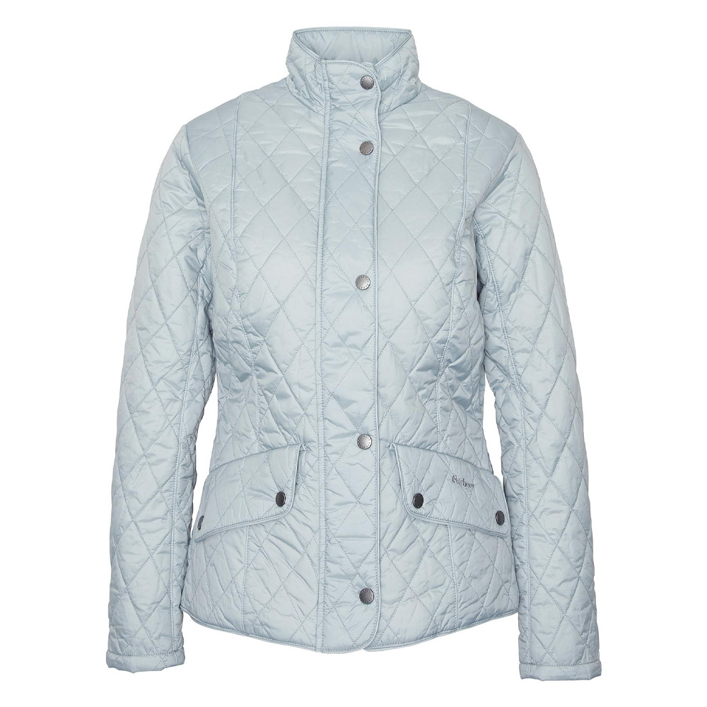 Damesjas Flyweight Cavalry Quilt Blue/Jasmine | Barbour