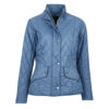 Damesjas Flyweight Cavalry Quilt China Blue | Barbour