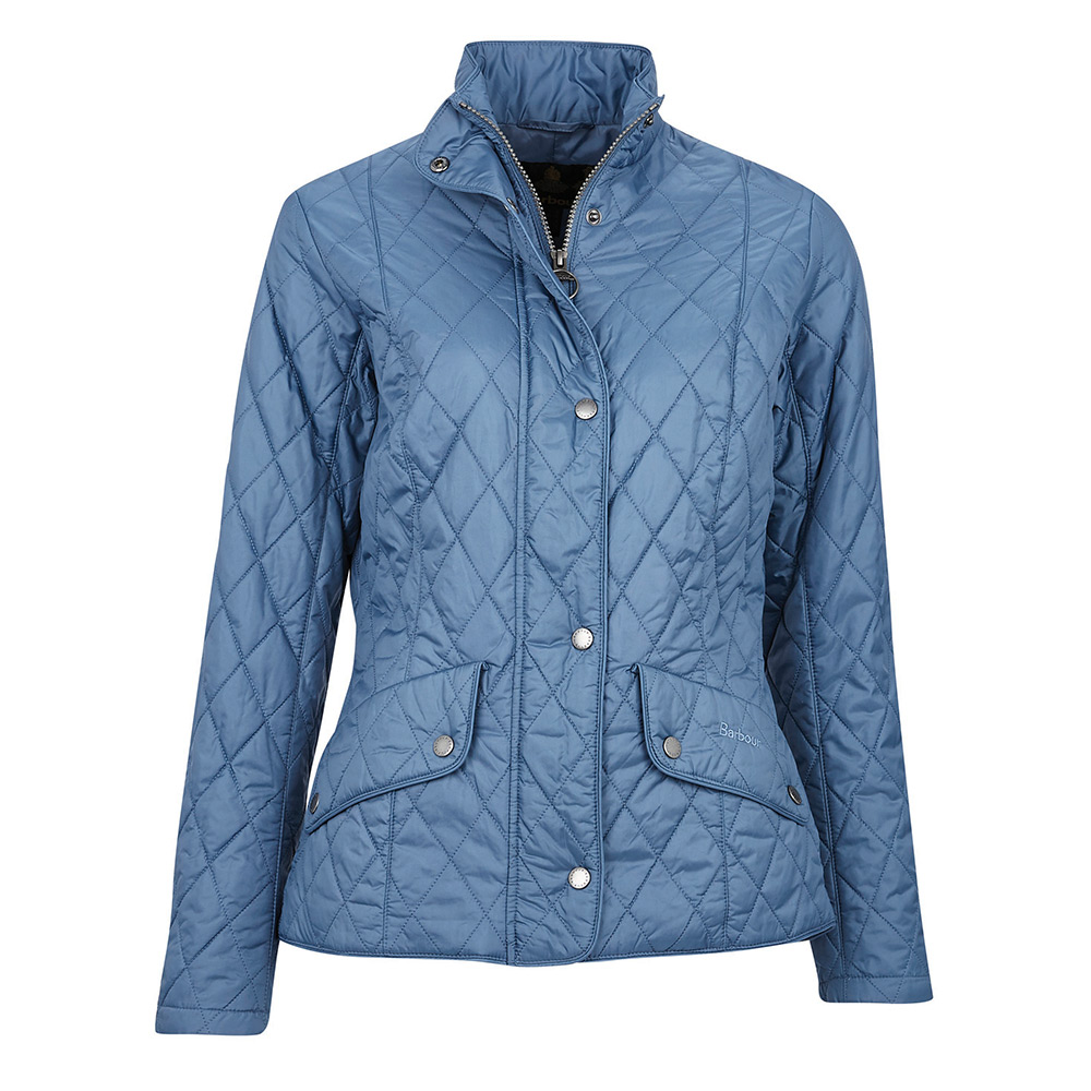Damesjas Flyweight Cavalry Quilt China Blue | Barbour