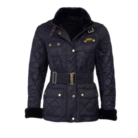 Damesjas Modern International Polarquilt Black | Barbour International