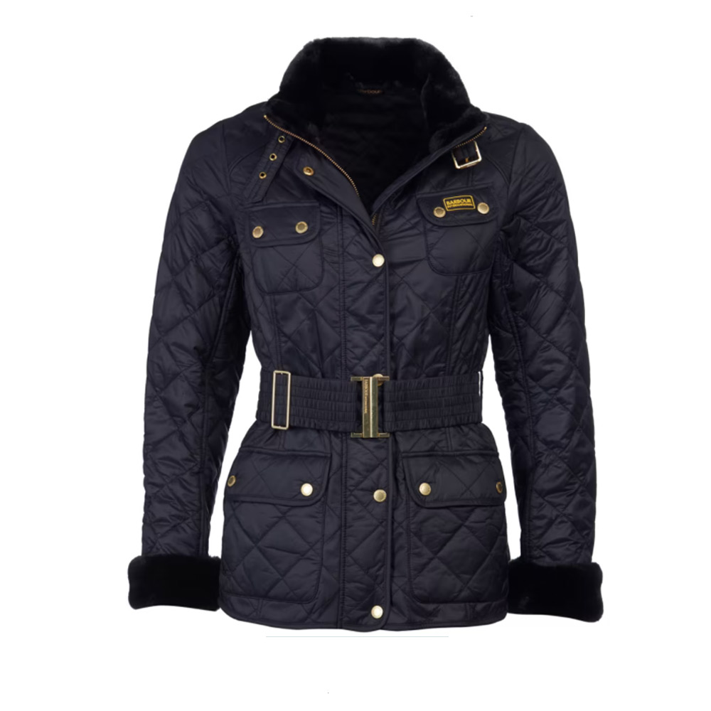 Damesjas Modern International Polarquilt Black | Barbour International