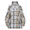 Damesjas Showerproof Suri Safari Dress Tartan/Mist | Barbour