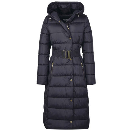 Damesjas Track Line Puffer Black | Barbour International