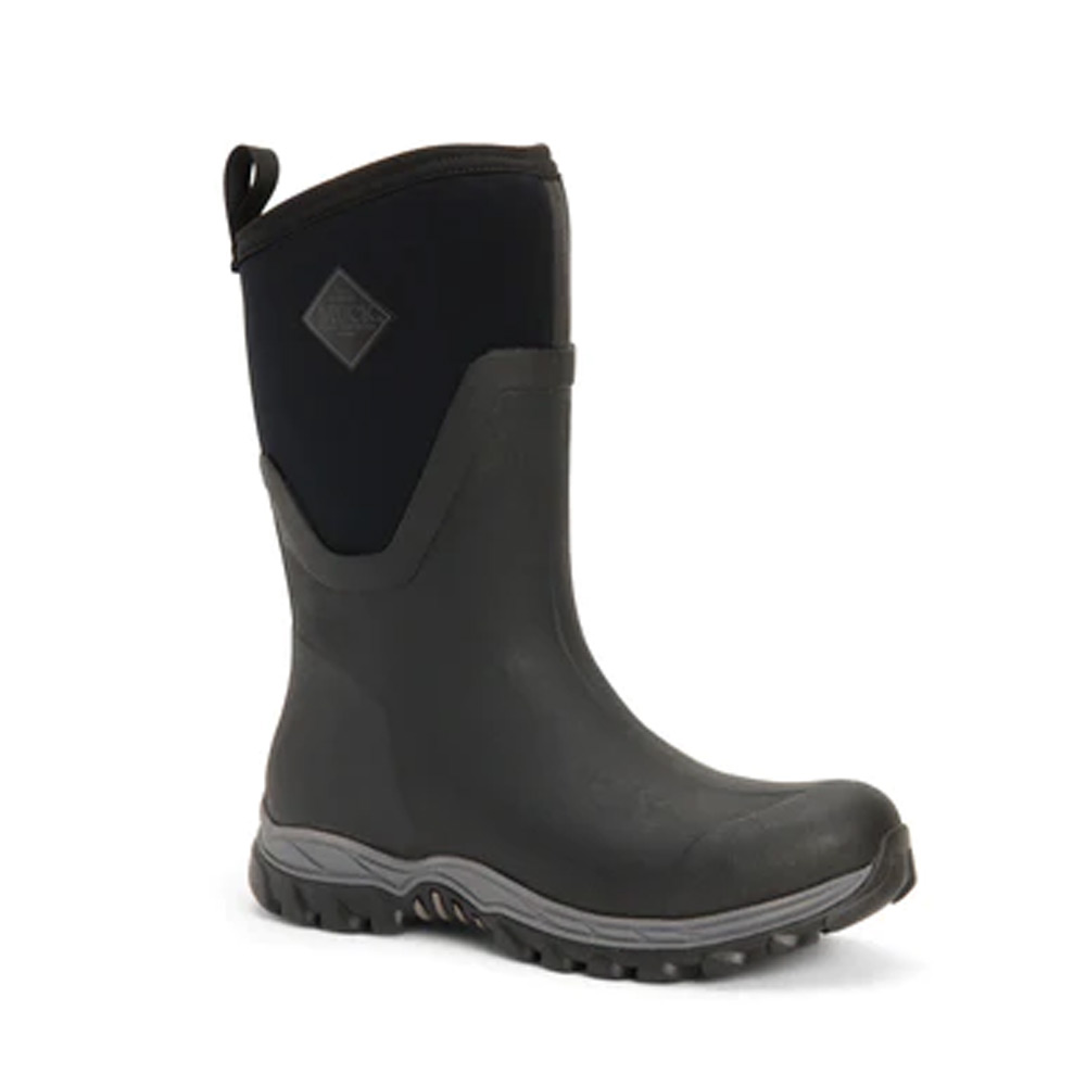 Dameslaars Arctic Sport II Mid Black/Black | Muckboot