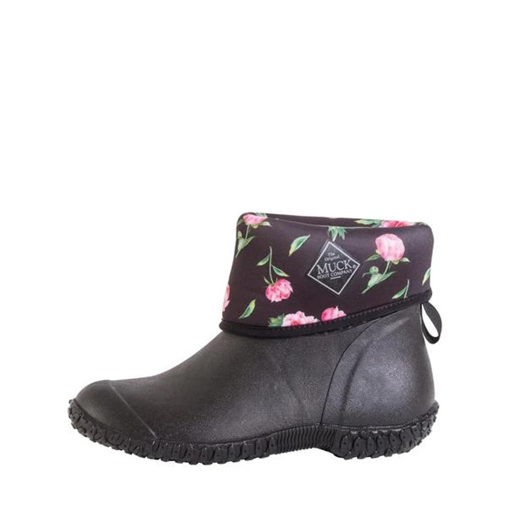 Dameslaars Muckster II Mid Woman black/rose print | Muckboot