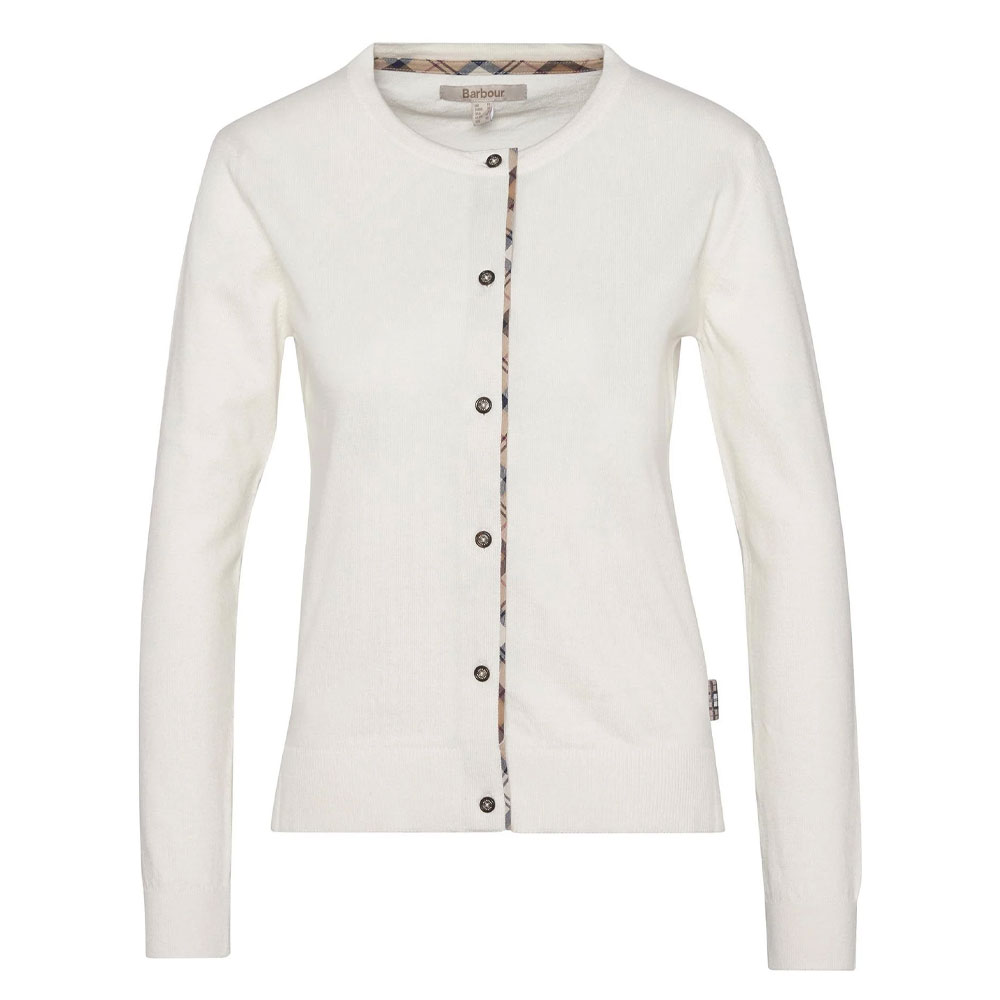 Damestrui Bredon Cardigan Cloud/Hessian | Barbour