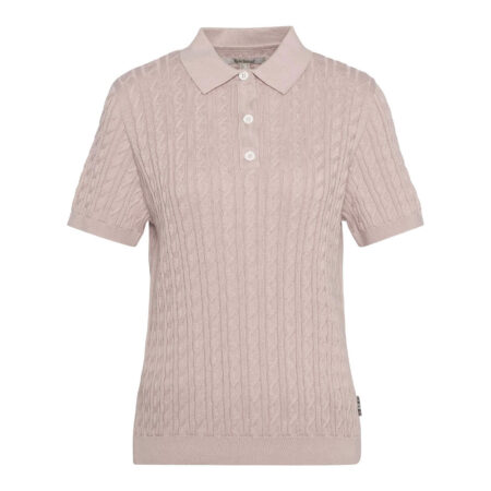 Damestrui Hartland Polo Primrose Pink | Barbour