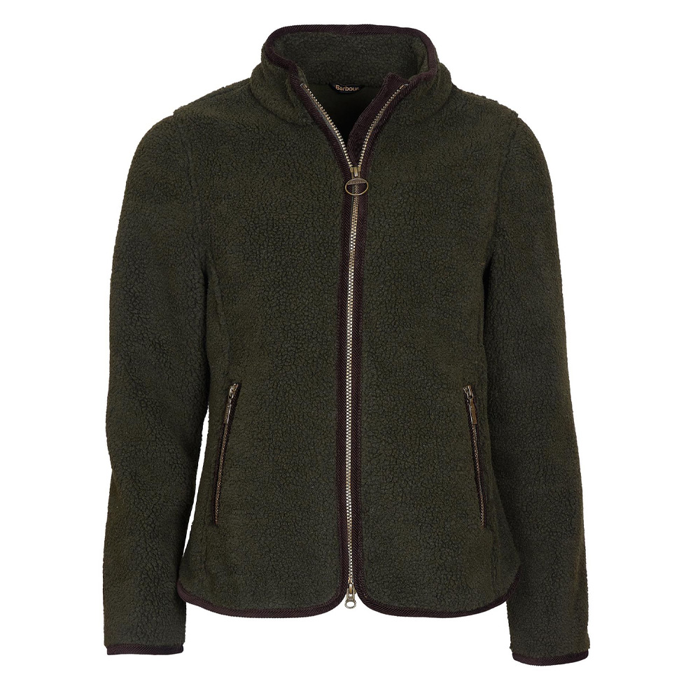 Damesvest Laven FLeece Classic Olive | Barbour