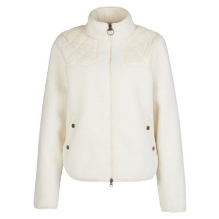 Damesvest Rockling Fleece Winter Pearl Calico | Barbour