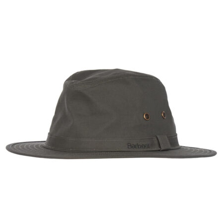Dawson Wax Safari Hat Olive | Barbour