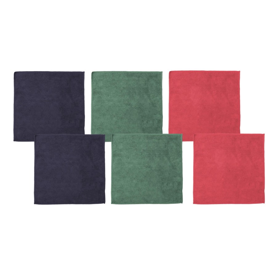 Ddddd Microvezeldoek Billie 30x30 Cm Combi Blauw/groen/rood | DDDDD