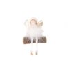 Deco Engel op boomstam H19cm roze | HBX natural living