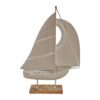 Deco Zeilboot metaal/hout 36x8x51