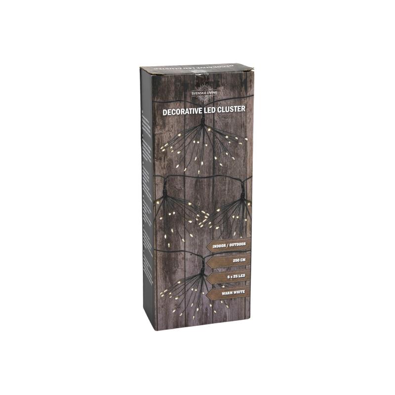 Deco cluster verlichting 6x25LED 2