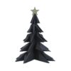 Deco everlands kunstkerstboom papier 28cm zwart | House of Nature
