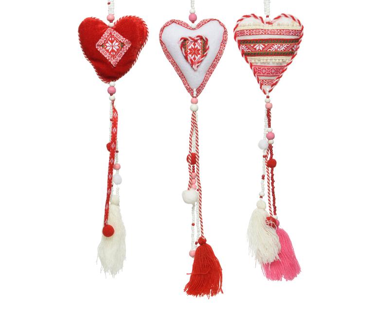 Decohanger hart folklore 55cm | Decoris