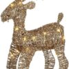 Decoratie Hert Champagne 30 Led Bo - L30xb10xh50cm |