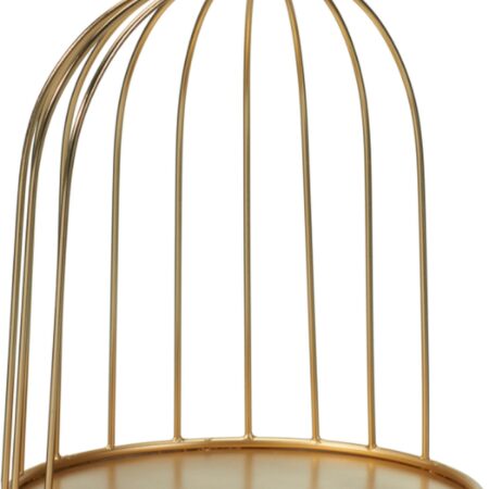 Decoratie kooi 26cm goud | Home & Styling