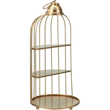 Decoratie kooi 42cm goud | Home & Styling