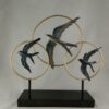 Decoratie vogels in ringen staand | Sam. B.V.