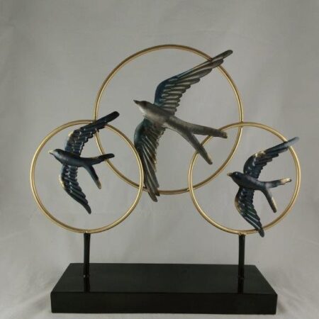Decoratie vogels in ringen staand | Sam. B.V.