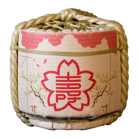Decoratief Sake Vat - Sakuramori - 63 x 63cm | Tokyo Design Studio