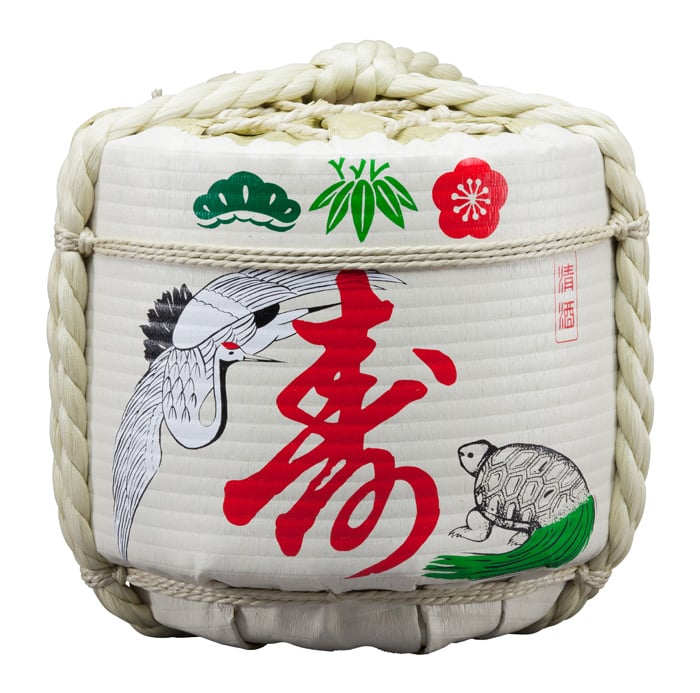 Decoratieve Sake Ton Kotobuki Tsuru Kame - 63 x 63 cm | Tokyo Design Studio