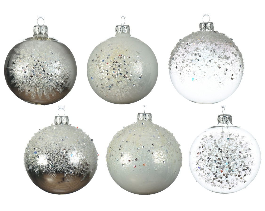 Decoris Kerstbal Glas 8cm | Decoris