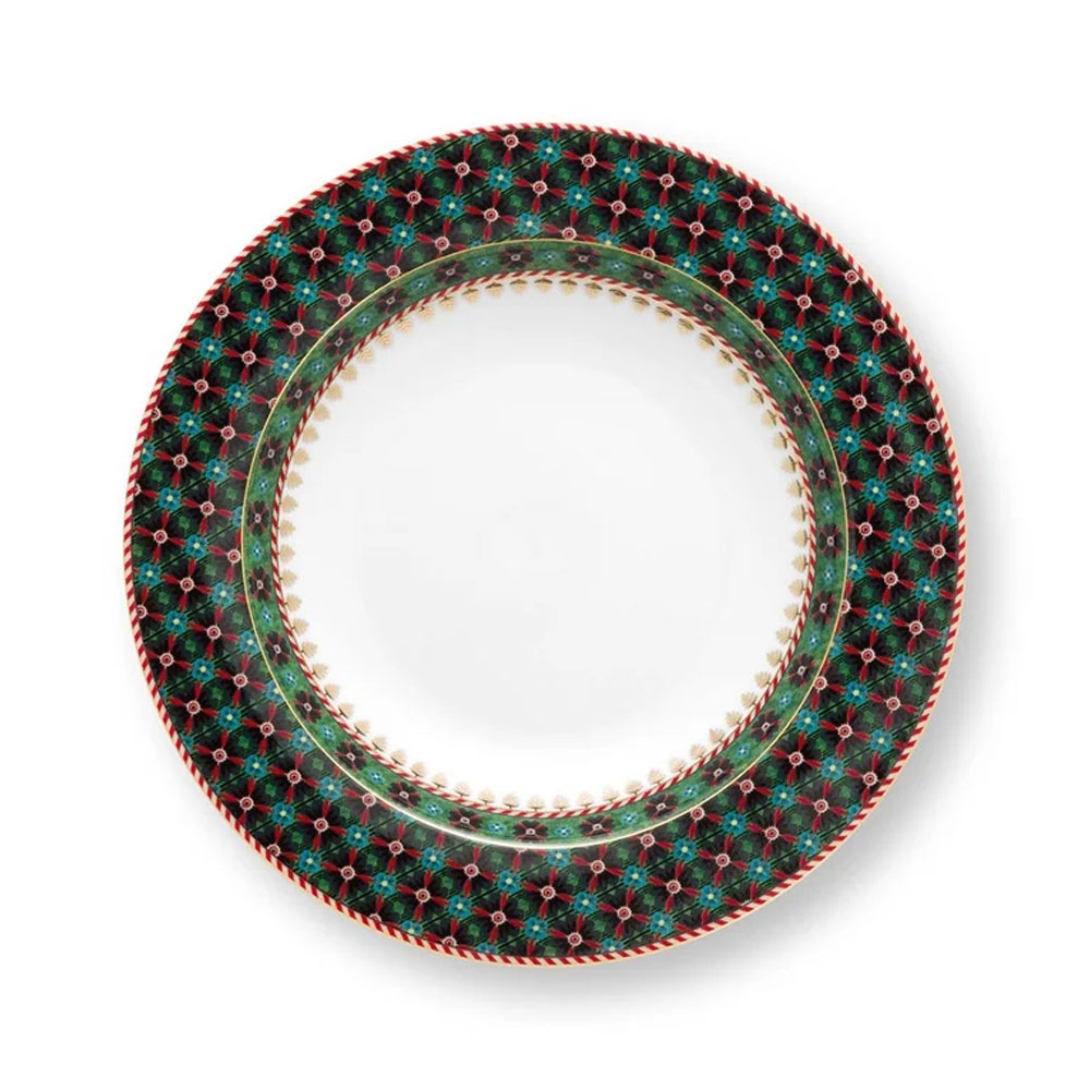 Deep Plate Clover Green 21.5cm | PiP Studio