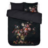 Dekbedovertrek Bouquet Anthracite Tweepersoons | Essenza