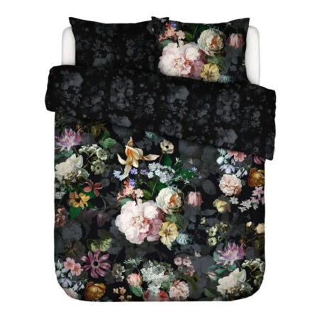 Dekbedovertrek Fleur Festive Blooming Black 200x200 | Essenza