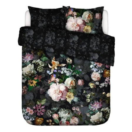 Dekbedovertrek Fleur Festive Blooming Black 240x220 | Essenza