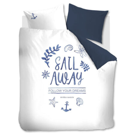 Dekbedovertrek Riviera Maison Sail Away Blue Lits-Jumeaux | Riviera Maison