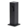 Delta S buitenstopcontactpaal - 30cm - 2 stopcontacten - IP44 waterdicht - Tuincontactdoos - Stekkerdoos - Zwart | HOFTRONIC