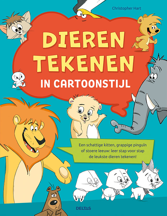 Deltas Dieren tekenen in cartoonstijl | Deltas
