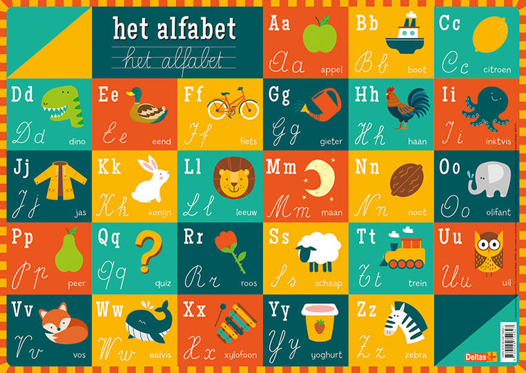 Deltas Onderlegger - Het alfabet | Deltas